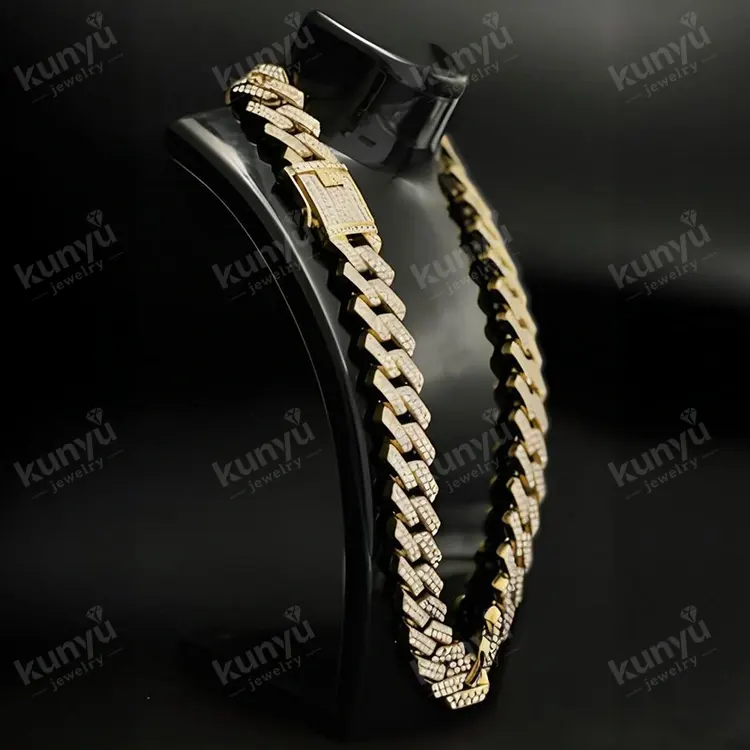 Fulgens Rhenstone Cubanus Link Chain